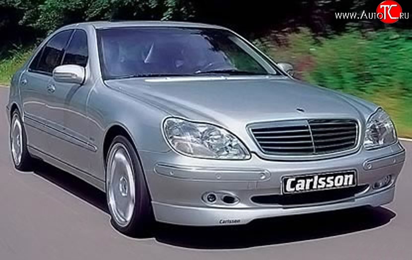 8 949 р. Накладка переднего бампера CARLSSON  Mercedes-Benz S class  W220 (1998-2005) (Неокрашенная)  с доставкой в г. Новочеркасск