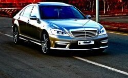 8 649 р. Передний бампер AMG Mercedes-Benz S class W221 (2006-2013) (Неокрашенный)  с доставкой в г. Новочеркасск. Увеличить фотографию 1