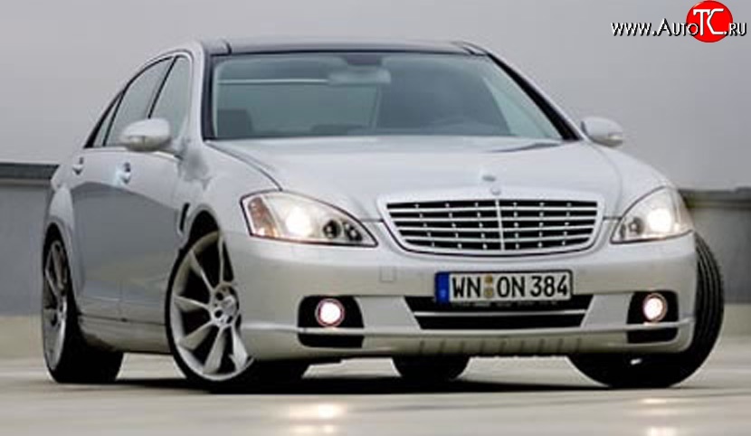 16 049 р. Передний бампер LORINSER Mercedes-Benz S class W221 (2006-2013) (Неокрашенный)  с доставкой в г. Новочеркасск