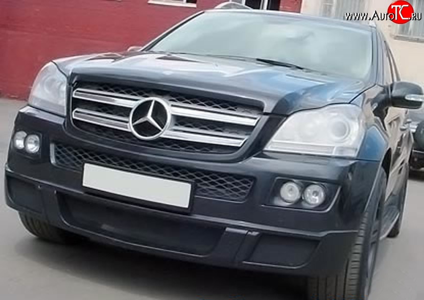 22 599 р. Накладка переднего бампера BRABUS Mercedes-Benz GL class X164 дорестайлинг (2006-2009) (Неокрашенная)  с доставкой в г. Новочеркасск