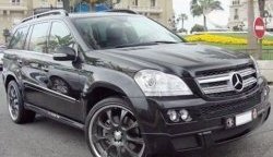 22 599 р. Накладка переднего бампера BRABUS Mercedes-Benz GL class X164 дорестайлинг (2006-2009) (Неокрашенная)  с доставкой в г. Новочеркасск. Увеличить фотографию 2