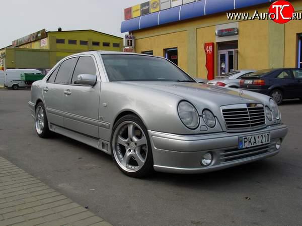 8 149 р. Передний бампер Lorinzer Mercedes-Benz E-Class W210 дорестайлинг седан (1996-1999) (Дорестайлинг, Неокрашенный)  с доставкой в г. Новочеркасск