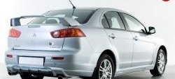 3 599 р. Накладка заднего бампера Elegance Mitsubishi Lancer CY седан рестайлинг (2011-2017) (Неокрашенная)  с доставкой в г. Новочеркасск. Увеличить фотографию 2