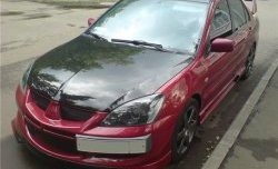 6 399 р. Накладка переднего бампера Evo Mitsubishi Lancer 9 1-ый рестайлинг универсал (2003-2005) (Неокрашенная)  с доставкой в г. Новочеркасск. Увеличить фотографию 3