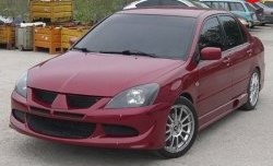 15 999 р. Передний бампер Evo  Mitsubishi Lancer  9 (2003-2009) 1-ый рестайлинг седан, 1-ый рестайлинг универсал, 2-ой рестайлинг седан, 2-ой рестайлинг универсал (Без сетки, Неокрашенный)  с доставкой в г. Новочеркасск. Увеличить фотографию 2