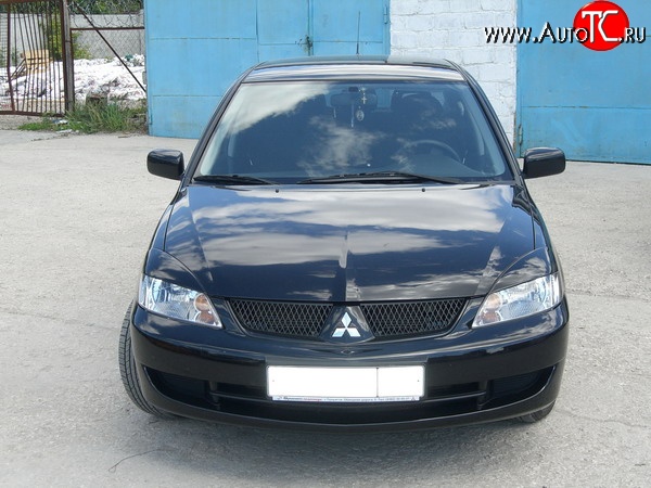 849 р. Комплект широких ресничек Evo V2 Mitsubishi Lancer 9 1-ый рестайлинг седан (2003-2005) (Неокрашенные)  с доставкой в г. Новочеркасск