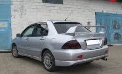 8 299 р. Спойлер в стиле Evo var №2 (средний)  Mitsubishi Lancer  9 (2003-2009) 1-ый рестайлинг седан, 2-ой рестайлинг седан (Неокрашенный)  с доставкой в г. Новочеркасск. Увеличить фотографию 3