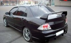 8 299 р. Спойлер в стиле Evo var №2 (средний)  Mitsubishi Lancer  9 (2003-2009) 1-ый рестайлинг седан, 2-ой рестайлинг седан (Неокрашенный)  с доставкой в г. Новочеркасск. Увеличить фотографию 4