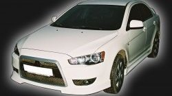 4 999 р. Накладка на решётку радиатора GT Dynamics Mitsubishi Lancer 10 седан дорестайлинг (2007-2010) (Неокрашенная)  с доставкой в г. Новочеркасск. Увеличить фотографию 2