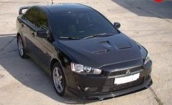 4 849 р. Накладка Zodiak на передний бампер Mitsubishi Lancer 10 седан дорестайлинг (2007-2010) (Неокрашенная)  с доставкой в г. Новочеркасск. Увеличить фотографию 4