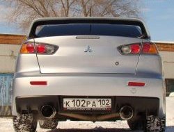 11 699 р. Спойлер Evo V1 Высокий Mitsubishi Lancer 10 седан дорестайлинг (2007-2010) (Неокрашенный)  с доставкой в г. Новочеркасск. Увеличить фотографию 2