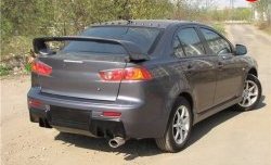 Накладка Evo на задний бампер Mitsubishi Lancer 10 седан дорестайлинг (2007-2010)