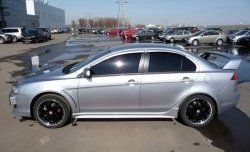 2 799 р. Комплект жабер на передние крылья Evo Mitsubishi Lancer 10 седан дорестайлинг (2007-2010) (Неокрашенный)  с доставкой в г. Новочеркасск. Увеличить фотографию 4