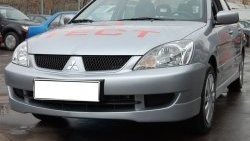 4 249 р. Накладка переднего бампера GT Dynamics Mitsubishi Lancer 9 1-ый рестайлинг седан (2003-2005) (Неокрашенная)  с доставкой в г. Новочеркасск. Увеличить фотографию 1