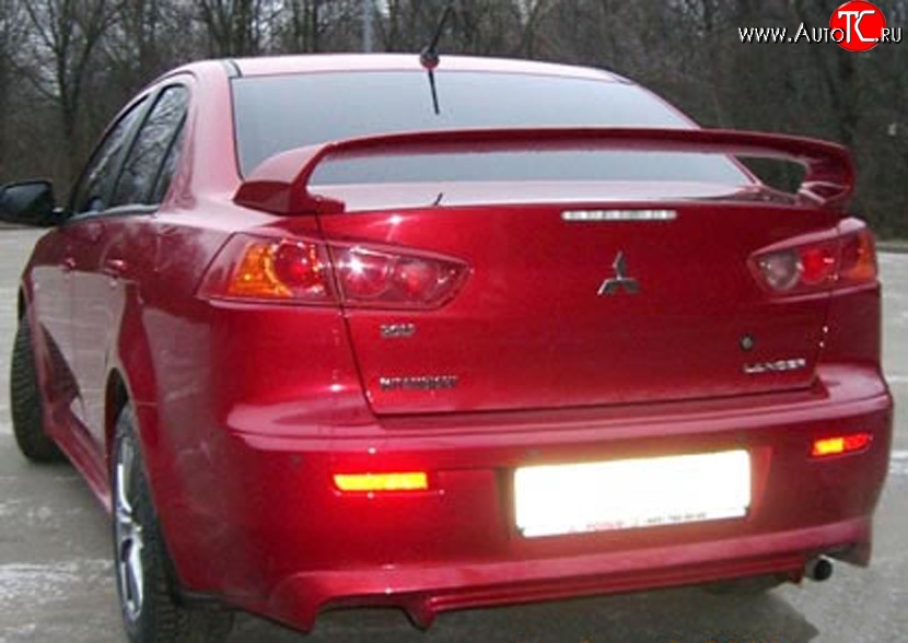 8 199 р. Спойлер Zodiak  Mitsubishi Lancer  10 (2007-2017) седан дорестайлинг, седан рестайлинг (Неокрашенный)  с доставкой в г. Новочеркасск