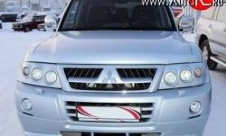 10 599 р. Накладка переднего бампера Sport Mitsubishi Pajero 3 V70 дорестайлинг (1999-2003) (Неокрашенная)  с доставкой в г. Новочеркасск. Увеличить фотографию 2