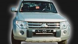 10 499 р. Накладка переднего бампера GT Dynamics Mitsubishi Pajero 4 V90 дорестайлинг (2006-2011) (Дорестайлинг, Неокрашенная)  с доставкой в г. Новочеркасск. Увеличить фотографию 2