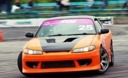 5 349 р. Передний бампер V-speed Nissan Silvia S15 (1999-2002) (Неокрашенный)  с доставкой в г. Новочеркасск. Увеличить фотографию 1