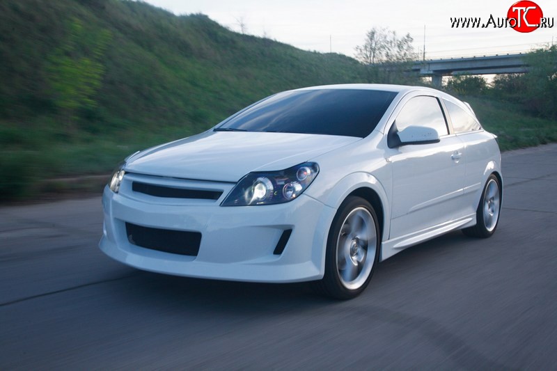 3 299 р. Решётка радиатора DM-Style  Opel Astra  H GTC (2004-2011) хэтчбек 3 дв. дорестайлинг, хэтчбек 3 дв. рестайлинг (Без сетки, Неокрашенная)  с доставкой в г. Новочеркасск