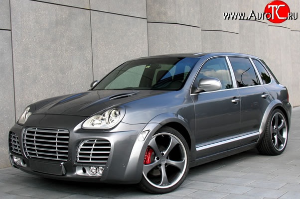 30 699 р. Передний бампер Techart Magnum I Porsche Cayenne 955 (2002-2006) (Неокрашенный)  с доставкой в г. Новочеркасск