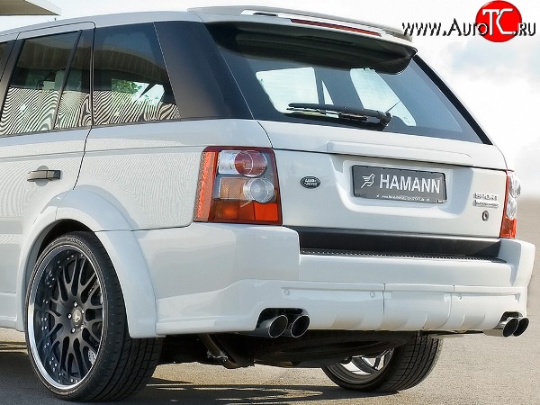 17 899 р. Накладка HAMMAN на задний бампер  Land Rover Range Rover Sport  1 L320 (2005-2009) дорестайлинг (Неокрашенная)  с доставкой в г. Новочеркасск