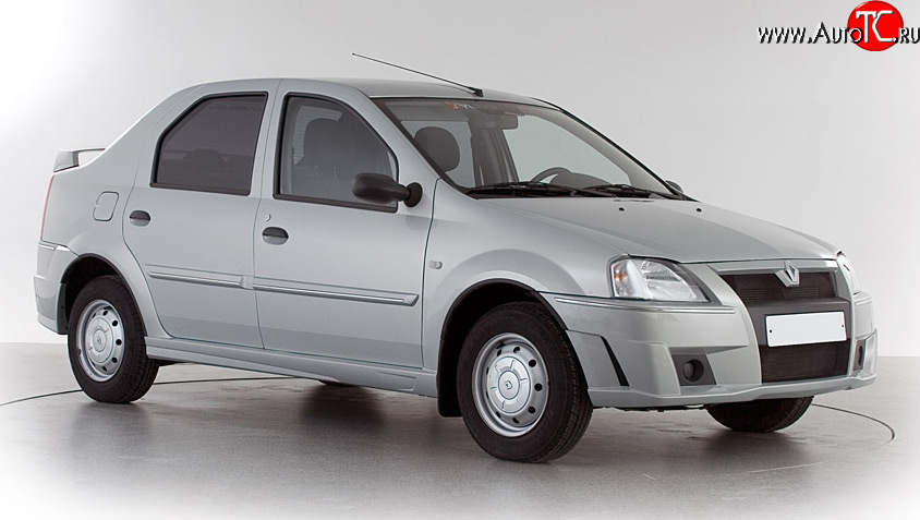 1 049 р. Молдинги (накладки на двери) Классик 2 Renault Logan 1 дорестайлинг (2004-2010) (Неокрашенные)  с доставкой в г. Новочеркасск