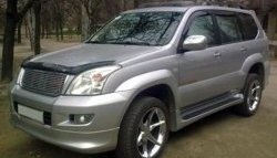 14 149 р. Пороги накладки Original Design Toyota Land Cruiser Prado J120 (2002-2009) (Неокрашенные)  с доставкой в г. Новочеркасск. Увеличить фотографию 3