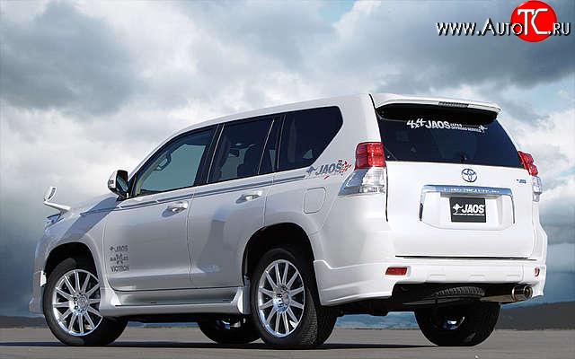 12 799 р. Накладки заднего бампера JAOS  Toyota Land Cruiser Prado  J150 (2009-2013) дорестайлинг (Неокрашенная)  с доставкой в г. Новочеркасск