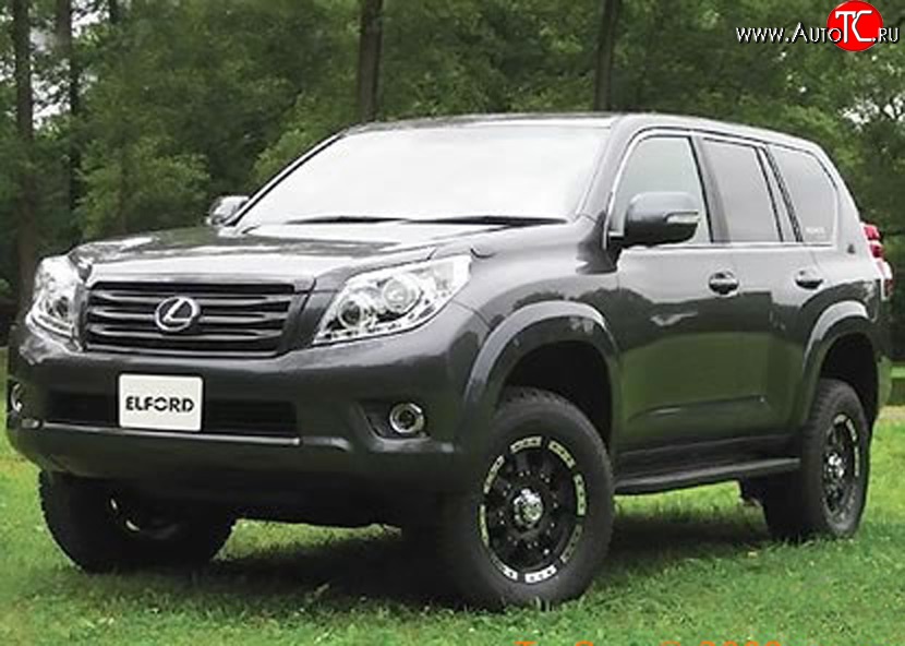 23 049 р. Арки крыльев ELFORD Toyota Land Cruiser Prado J150 дорестайлинг (2009-2013) (Неокрашенные)  с доставкой в г. Новочеркасск