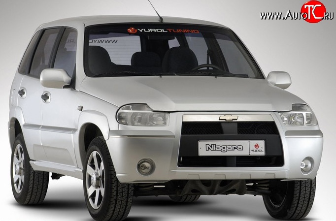 4 799 р. Передний бампер Ниагара 3 Chevrolet Niva 2123 дорестайлинг (2002-2008) (Неокрашенный)  с доставкой в г. Новочеркасск