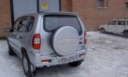 2 299 р. Чехол запасного колеса Chevrolet Chevrolet Niva 2123 дорестайлинг (2002-2008) (Неокрашенный)  с доставкой в г. Новочеркасск. Увеличить фотографию 2