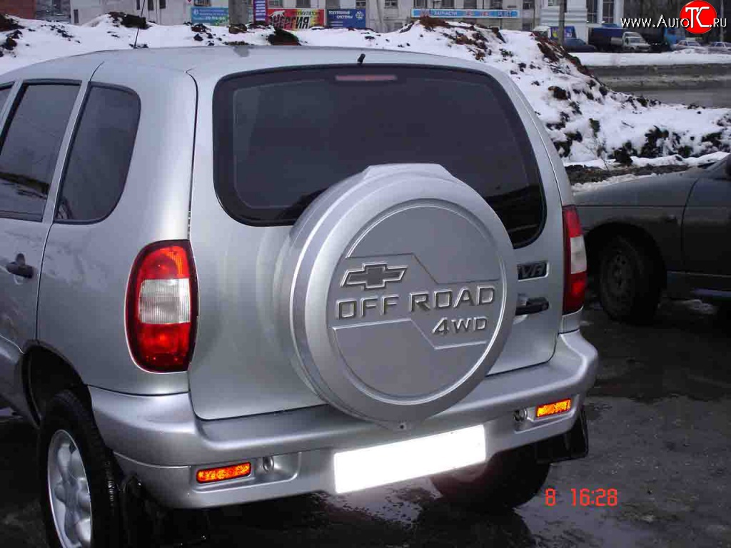 3 659 р. Бокс запасного колеса Off-Road  Chevrolet Niva  2123 (2009-2020), Лада 2123 (Нива Шевроле) (2002-2021), Лада Нива Трэвел (2021-2024) (Неокрашенный)  с доставкой в г. Новочеркасск