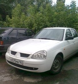 749 р. Решётка радиатора Car.t MMC Style Лада Приора 2170 седан дорестайлинг (2007-2014) (Неокрашенная)  с доставкой в г. Новочеркасск. Увеличить фотографию 2