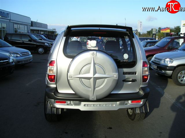 419 р. Чехол запасного колеса Трофи Chevrolet Niva 2123 дорестайлинг (2002-2008) (Неокрашенный)  с доставкой в г. Новочеркасск