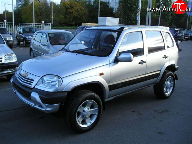 889 р. Накладки на зеркала Трофи после 2005 г.в Chevrolet Niva 2123 дорестайлинг (2002-2008) (Неокрашенные)  с доставкой в г. Новочеркасск