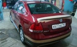 3 899 р. Лип спойлер Racing Volkswagen Polo 5 седан дорестайлинг (2009-2015) (Неокрашенный)  с доставкой в г. Новочеркасск. Увеличить фотографию 2