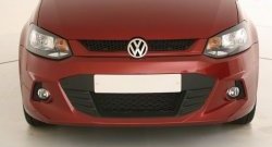 7 249 р. Передний бампер Sport Volkswagen Polo 5 седан дорестайлинг (2009-2015) (Неокрашенный)  с доставкой в г. Новочеркасск. Увеличить фотографию 2