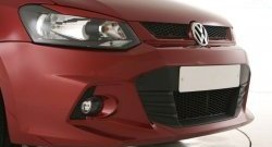 7 249 р. Передний бампер Sport Volkswagen Polo 5 седан дорестайлинг (2009-2015) (Неокрашенный)  с доставкой в г. Новочеркасск. Увеличить фотографию 3