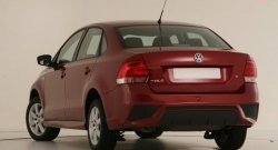 7 249 р. Задний бампер Sport Volkswagen Polo 5 седан дорестайлинг (2009-2015) (Неокрашенный)  с доставкой в г. Новочеркасск. Увеличить фотографию 2