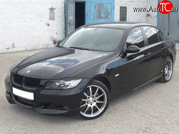 5 999 р. Накладка переднего бампера AC Shnitzer  BMW 3 серия  E90 (2004-2008) седан дорестайлинг (Неокрашенная)  с доставкой в г. Новочеркасск