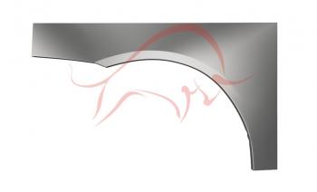 2 199 р. Правая задняя ремонтная арка (внешняя) Wisentbull Alfa Romeo GT 937 (2003-2010)  с доставкой в г. Новочеркасск. Увеличить фотографию 1