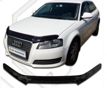 Дефлектор капота CA-Plastic Audi A3 8PA хэтчбэк 5 дв. 2-ой рестайлинг (2008-2010)