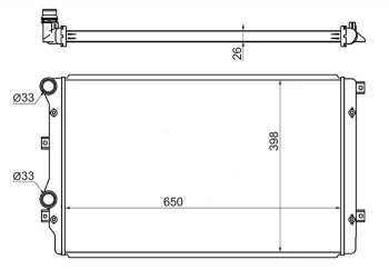 6 349 р. Радиатор двигателя SAT (пластинчатый, Китай)  Audi A3 (8PA хэтчбэк 5 дв.,  8P1 хэтчбэк 3 дв.), TT (8J), Seat Altea (5P), Leon (1P хэтчбэк 5 дв.), Toledo (универсал,  5P), Skoda Octavia (A5), Superb (B6 (3T),  B6 (3T5),  (B6) 3T), Yeti, Volkswagen Beetle A5 (5С1) хэтчбэк 3 дв. - Touran 1T  с доставкой в г. Новочеркасск. Увеличить фотографию 1