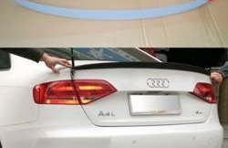 3 399 р. Лип спойлер АВТОКРАТ  Audi A4  B8 (2007-2011) дорестайлинг, седан (Неокрашенный)  с доставкой в г. Новочеркасск. Увеличить фотографию 1