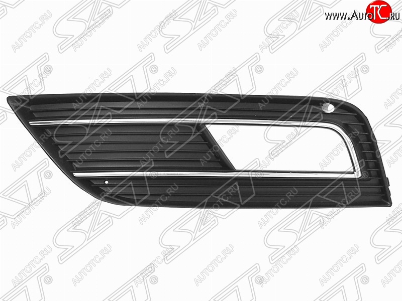 829 р. Левая оправа противотуманной фары SAT  Audi A4  B8 (2011-2015) рестайлинг, седан, рестайлинг, универсал (Неокрашенная)  с доставкой в г. Новочеркасск