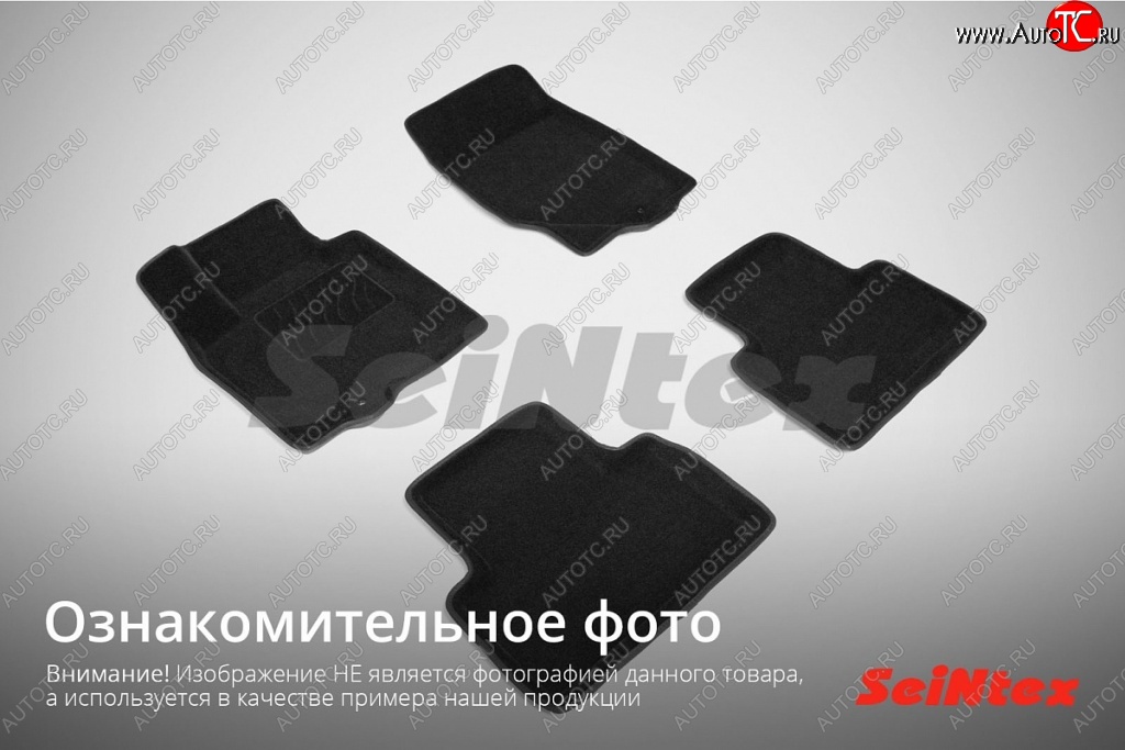 5 699 р. Износостойкие коврики в салон SeiNtex Premium 3D 4 шт. (ворсовые, черные)  Audi A4  B8 (2007-2015) дорестайлинг, седан, дорестайлинг, универсал, рестайлинг, седан  с доставкой в г. Новочеркасск