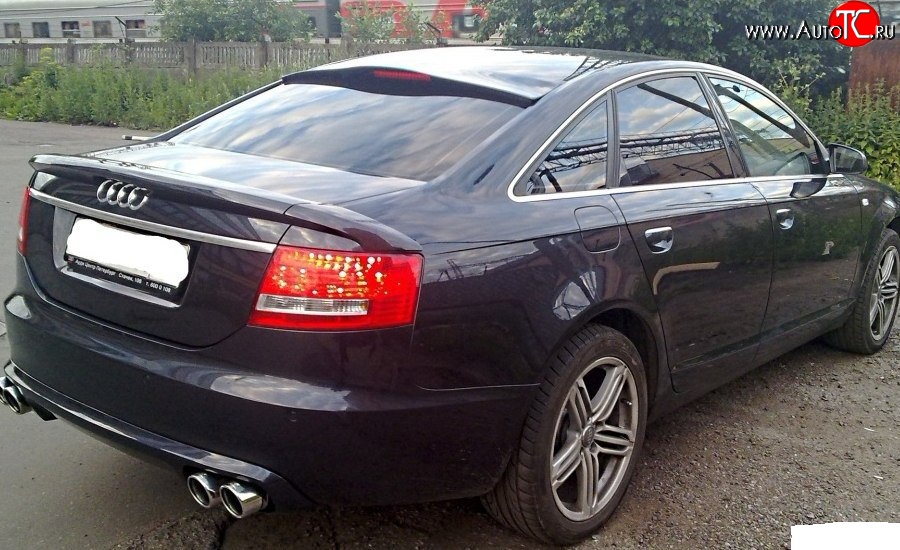 6 999 р. Козырёк на заднее лобовое стекло Sport Audi A6 C6 дорестайлинг, седан (2004-2008)  с доставкой в г. Новочеркасск