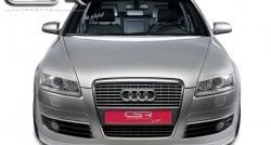 4 999 р. Накладка на передний бампер CSR v2 Audi A6 C6 дорестайлинг, универсал (2004-2008)  с доставкой в г. Новочеркасск. Увеличить фотографию 2