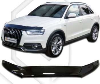 Дефлектор капота CA-Plastic Audi Q3 8U дорестайлинг (2011-2015)