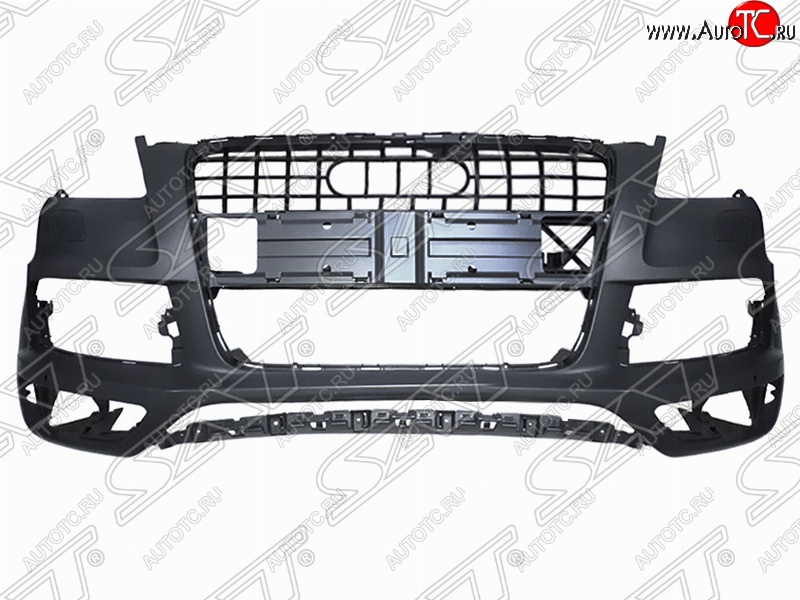 19 799 р. Передний бампер SAT (под омыватели, S-LINE)  Audi Q7  4L (2009-2015) рестайлинг (Неокрашенный)  с доставкой в г. Новочеркасск